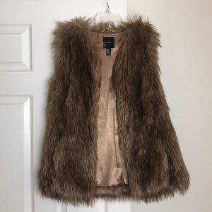 Forever 21 - Faux Fur Vest - Size M